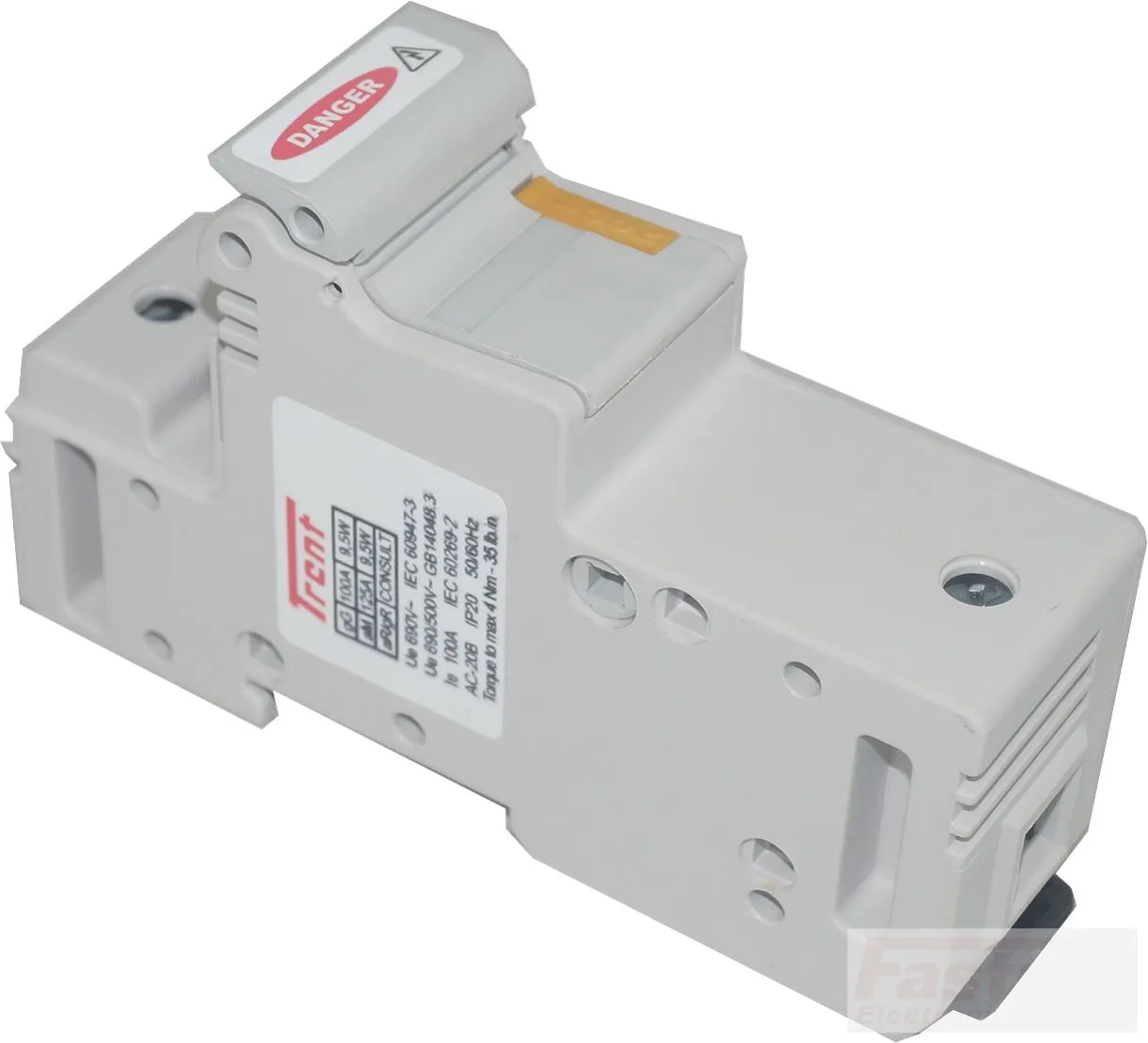 RT18-125L, Quick Release Fuse Holder/Cartridge for 25 to 125 Amp 22 x 58mm Fuse Links