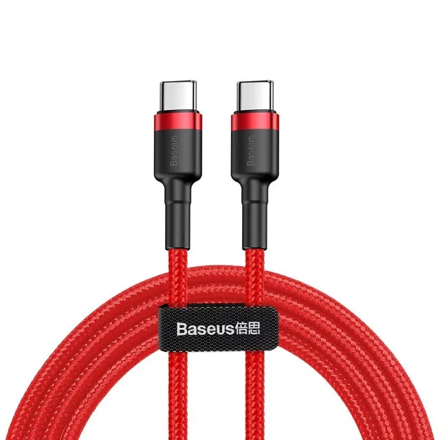 Samsung S9 USB Type C to Type C Cable for Redmi K20 Note 7 Pro Quick Charge 4.0 Fast Charge