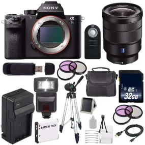 Sony Alpha a7S II a7S Mark II a7SII ILCE7SM2/B Mirrorless Digital Camera (International Model)   Vario-Tessar T FE 16-35 Lens Starter Bundle