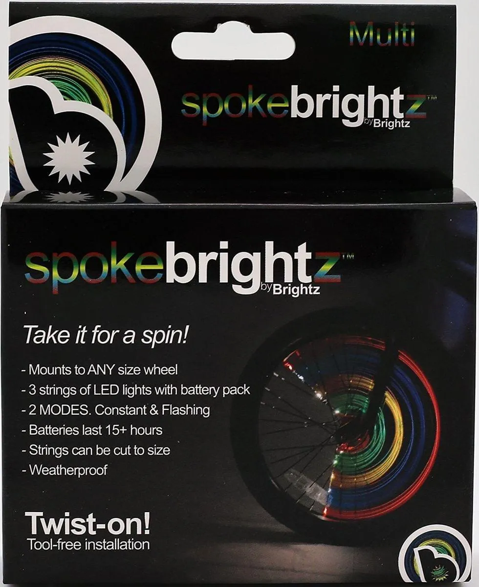 Spoke Brightz LED Bicycle Spoke Accessory, Multicolored