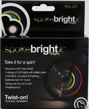 Spoke Brightz LED Bicycle Spoke Accessory, Multicolored