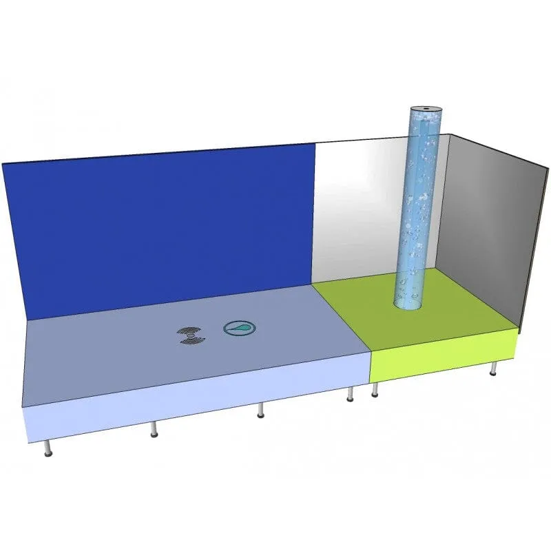 Square Base for Centred Bubble Tube