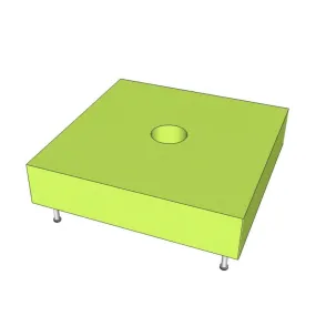 Square Base for Centred Bubble Tube