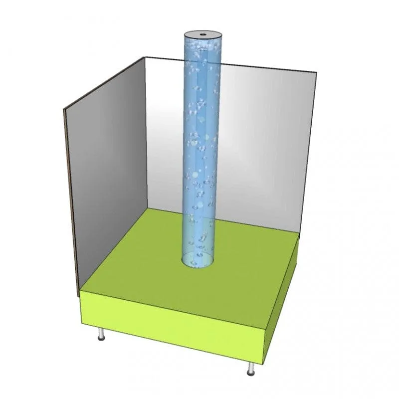 Square Base for Centred Bubble Tube