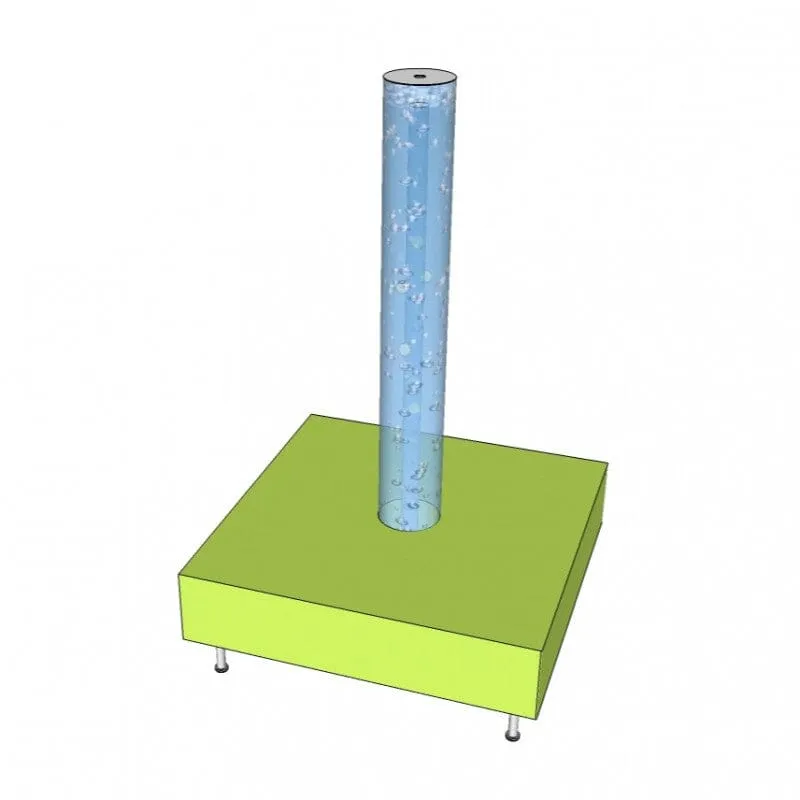 Square Base for Centred Bubble Tube