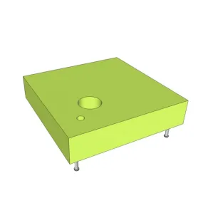 Square Base for Closer Bubble Tube and Fibre