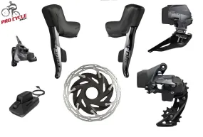 SRAM Force eTap AXS HRD 2x12 Upgrade Kit with Hydraulic Disc Brakes - Flat Mount - Centerlock