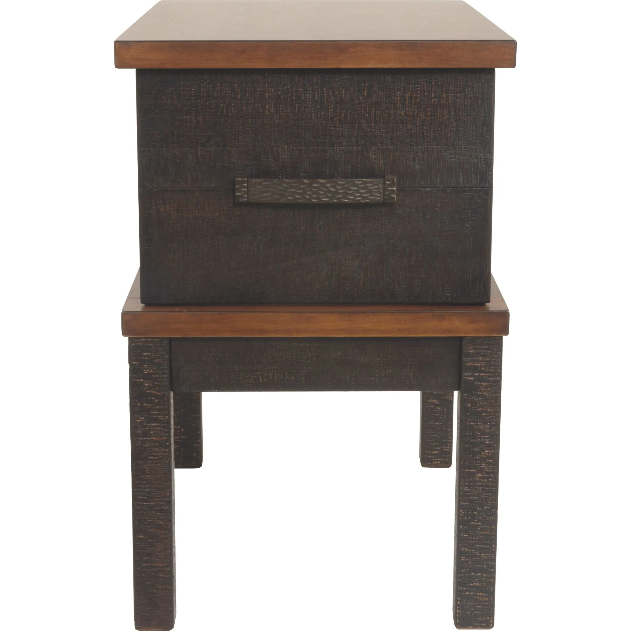 Stanah Chairside Table - Two-tone