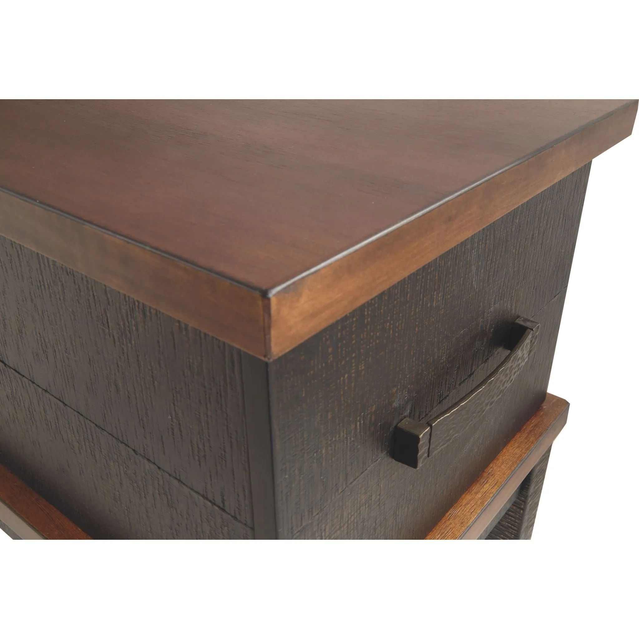 Stanah Chairside Table - Two-tone