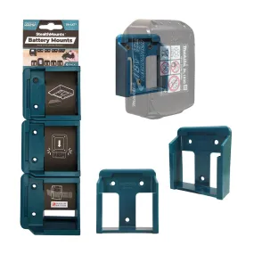 Stealthmounts Battery Mount - 6 Pack - BM-MK18-BLU-6 - To Fit Makita 18v LXT Batteries