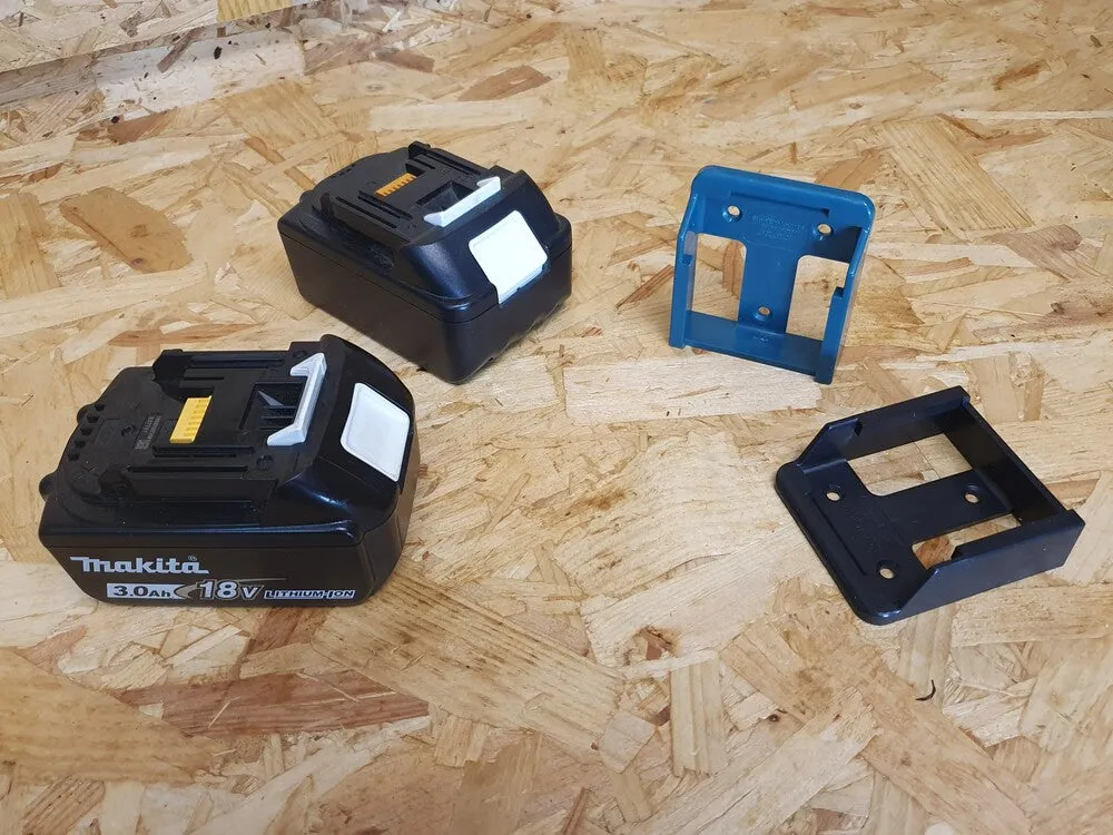 Stealthmounts Battery Mount - 6 Pack - BM-MK18-BLU-6 - To Fit Makita 18v LXT Batteries