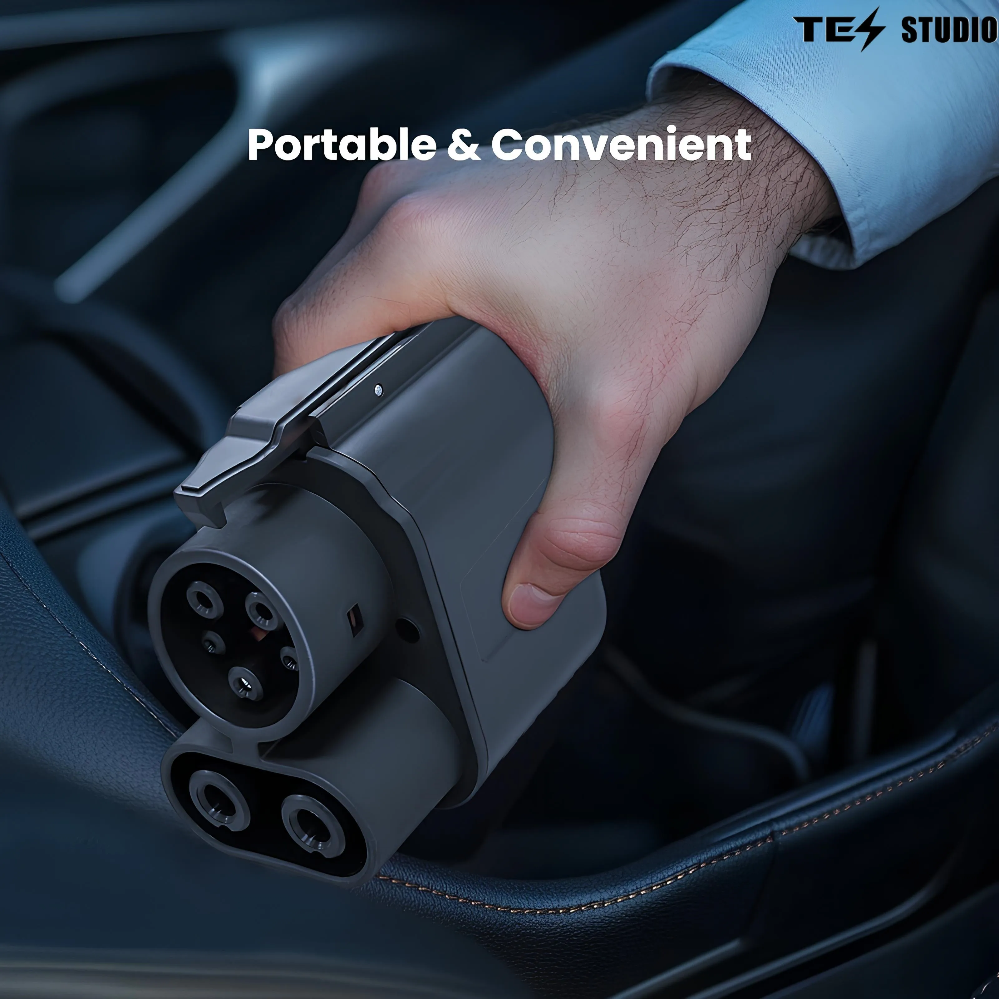 Supercharger NACS to CCS Adapter for DC Fast Charging Electric Vehicle Adapter Tesstudio®