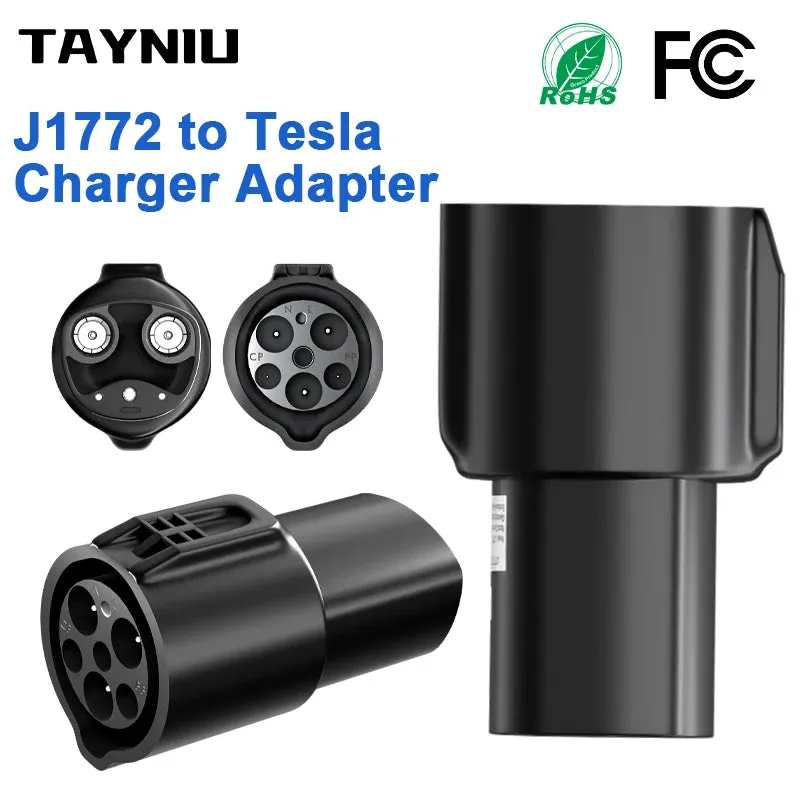 TAYNIU Tesla Charging Adapter J1772 to Tesla Adapter Type 1 to TESLA Connector for Tesla Model Y S 3 X and TYPE 1 EV Charger