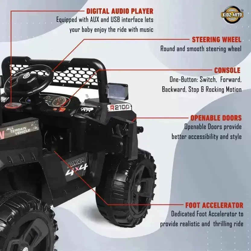 Two Seater Double Battery Big Size 4x4 Kids SUV