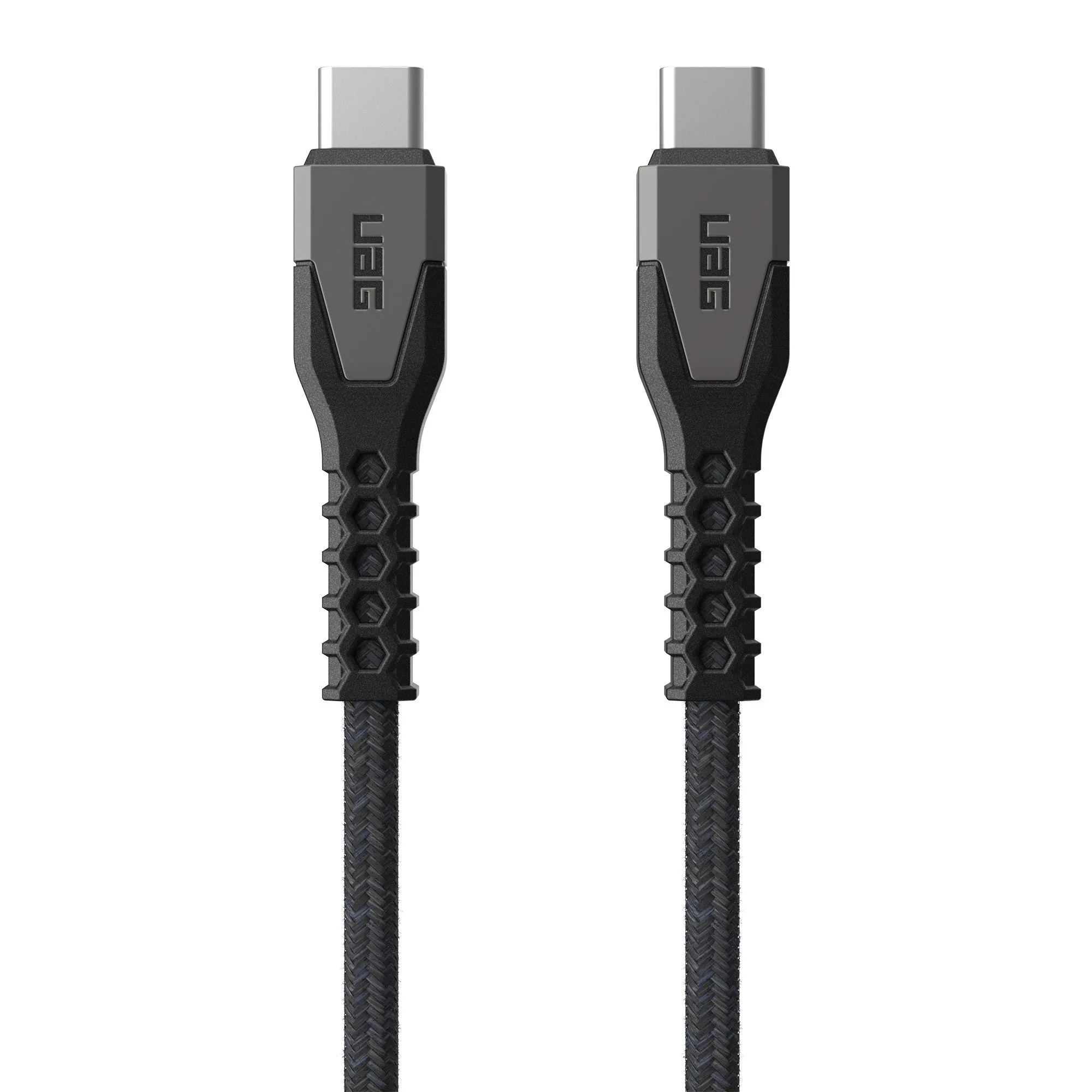 UAG 5 ft. 150cm USB-C to USB-C Kevlar Rugged Charge and Sync Cable - Black - 15-12678