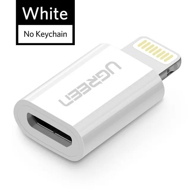 Ugreen USB Adapter for iPhone 7 Lightning to Micro USB for iPhone X XS Max 6s Adapter Fast Charging Data Sync for iPad USB Cable