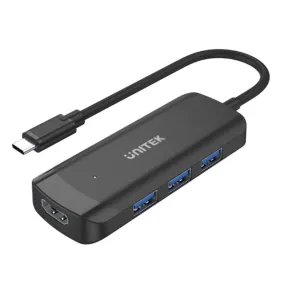 Untek H1111B 4-in-1 Powerd Type-C HUB with HDMI H1110B