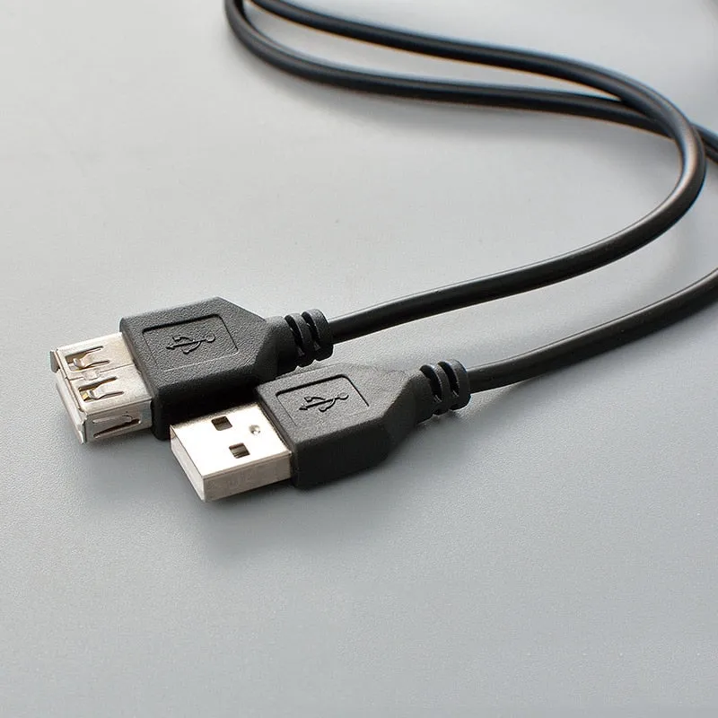 USB Extension Cable Super Speed USB 2.0 Cable Male to Female 1m Data Sync USB 2.0 Extender Cord Extension Cable