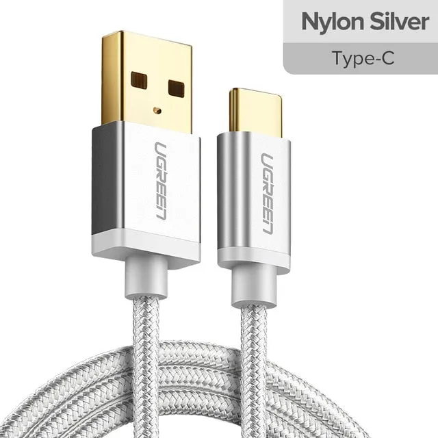 USB Type C Cable for Samsung S9 S8 Fast Charge Type-C Mobile Phone Charging Wire USB C Cable for Xiaomi mi9 Redmi note 7
