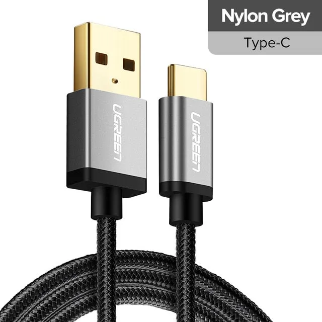 USB Type C Cable for Samsung S9 S8 Fast Charge Type-C Mobile Phone Charging Wire USB C Cable for Xiaomi mi9 Redmi note 7