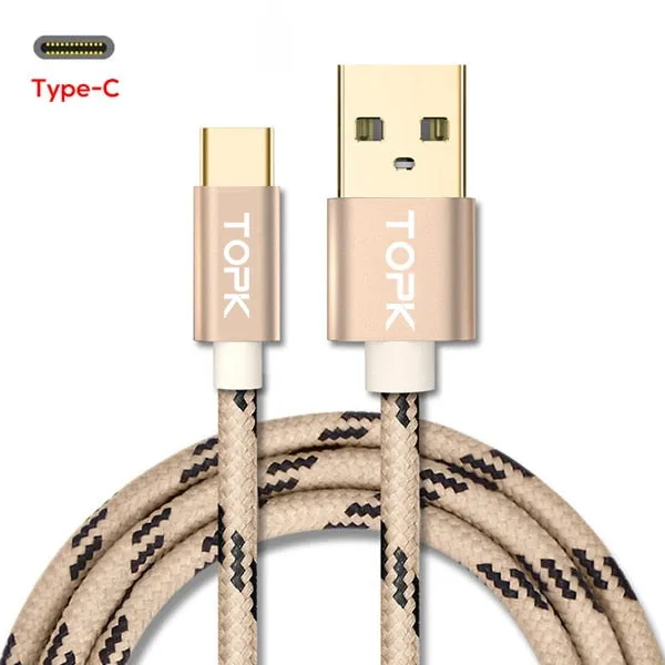 USB Type C Cable for Xiaomi Redmi Note 7 Mi 9 Fast Charging Data Sync USB C Cable for Samsung Galaxy S9 Oneplus 6t Type-C