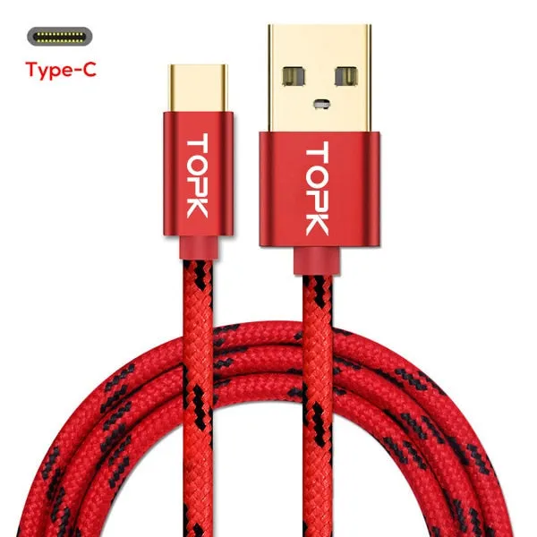 USB Type C Cable for Xiaomi Redmi Note 7 Mi 9 Fast Charging Data Sync USB C Cable for Samsung Galaxy S9 Oneplus 6t Type-C