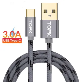 USB Type C Cable for Xiaomi Redmi Note 7 Mi 9 Fast Charging Data Sync USB C Cable for Samsung Galaxy S9 Oneplus 6t Type-C