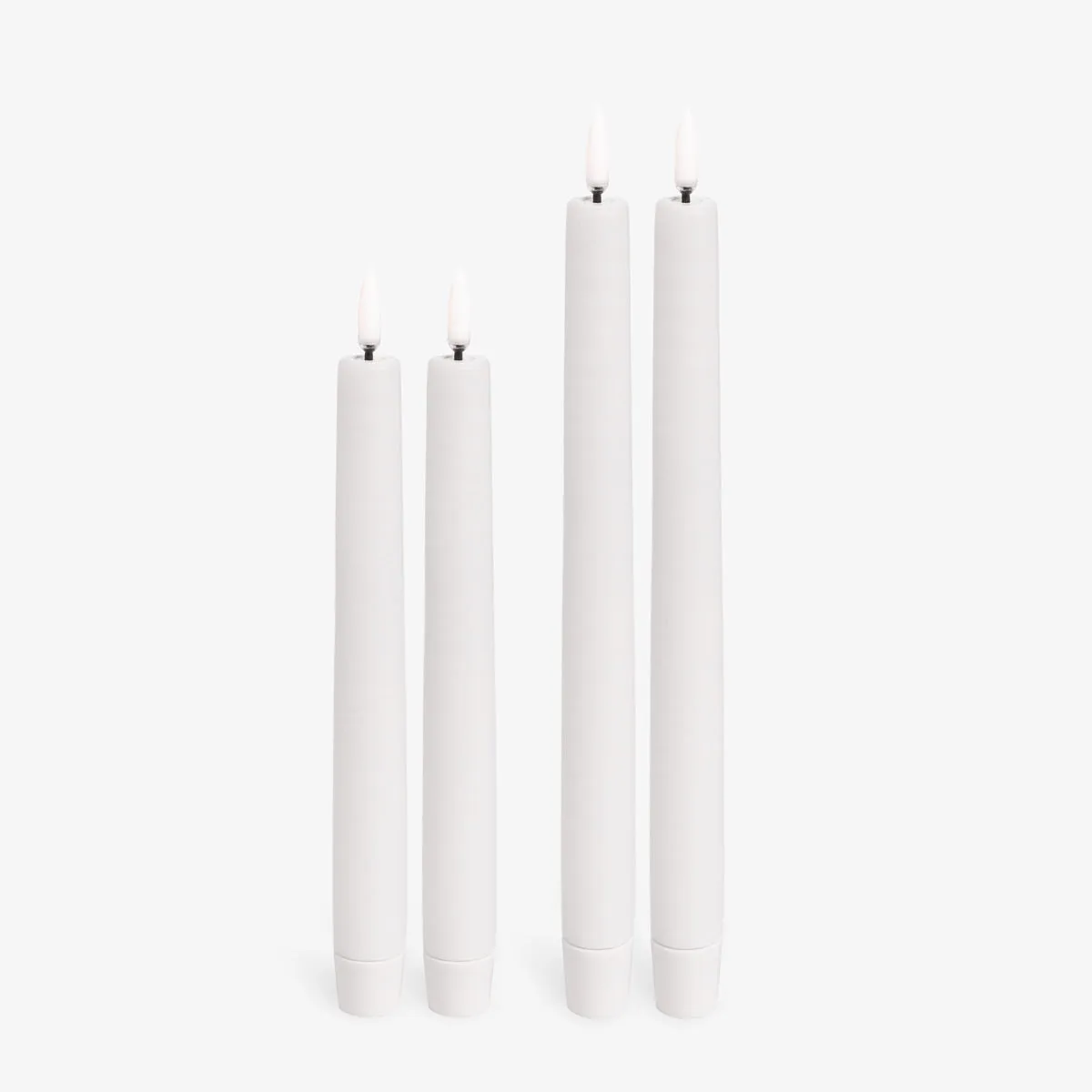 Uyuni Lighting Flameless Tapered Candles (White 2 Pack)