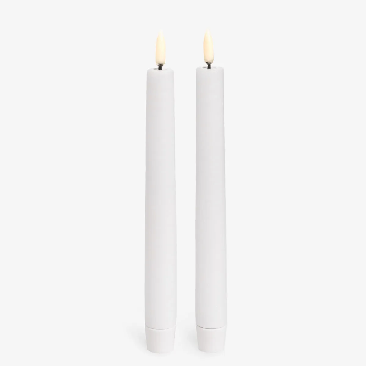 Uyuni Lighting Flameless Tapered Candles (White 2 Pack)