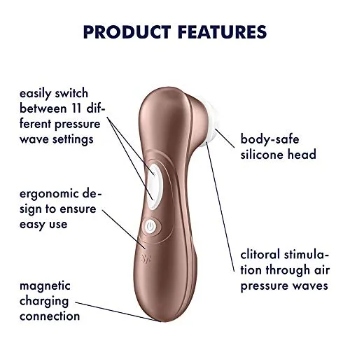 Vibrator, Satisfyer Pro 2 Next Generation, Clitoris Suction Cup with 11 Intensity Settings for Touch-Free Stimulation, Lay-on Vibrator with Rechargeable Battery, Waterproof