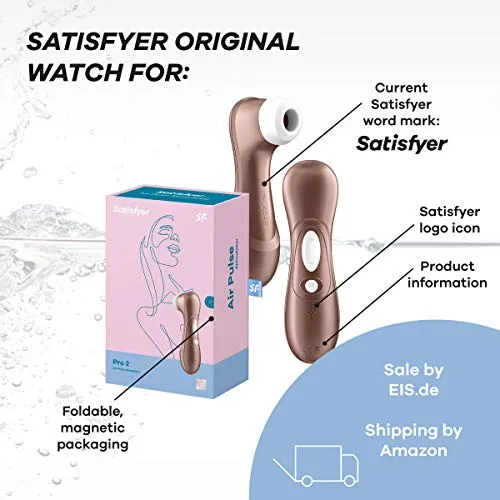 Vibrator, Satisfyer Pro 2 Next Generation, Clitoris Suction Cup with 11 Intensity Settings for Touch-Free Stimulation, Lay-on Vibrator with Rechargeable Battery, Waterproof