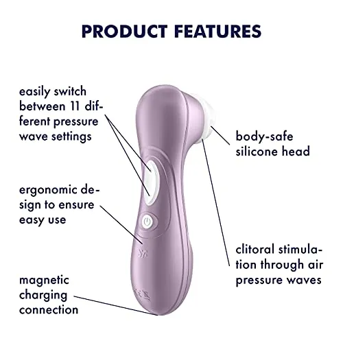 Vibrator, Satisfyer Pro 2 Next Generation, Clitoris Suction Cup with 11 Intensity Settings for Touch-Free Stimulation, Lay-on Vibrator with Rechargeable Battery, Waterproof