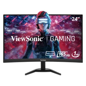 Viewsonic VX Series VX2468-PC-MHD LED display 61 cm (24") 1920 x 1080 pixels Full HD Black
