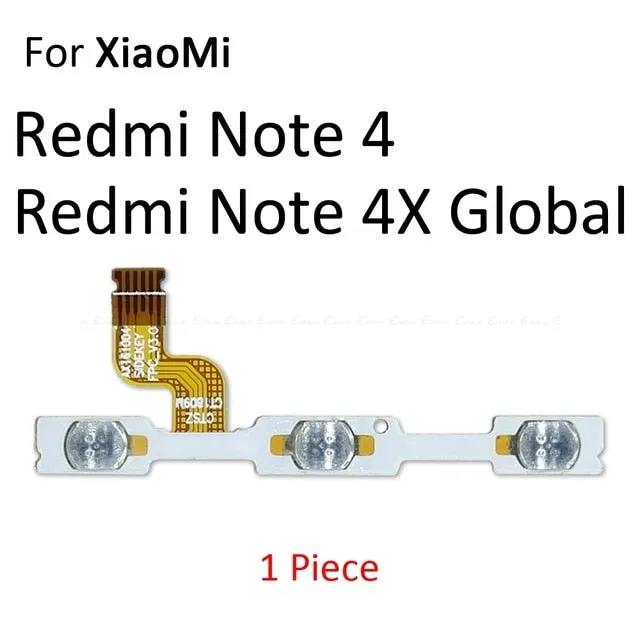Volume Button Power Switch On Off Button Flex Cable For Xiaomi Redmi 3X 3S 4A Note 7 6 2 5A 6A 5 Plus 4 3 Pro 4X Global