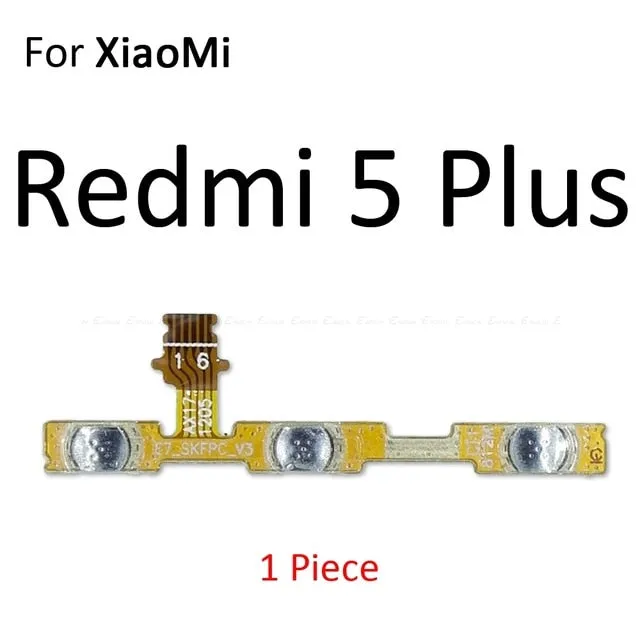Volume Button Power Switch On Off Button Flex Cable For Xiaomi Redmi 3X 3S 4A Note 7 6 2 5A 6A 5 Plus 4 3 Pro 4X Global
