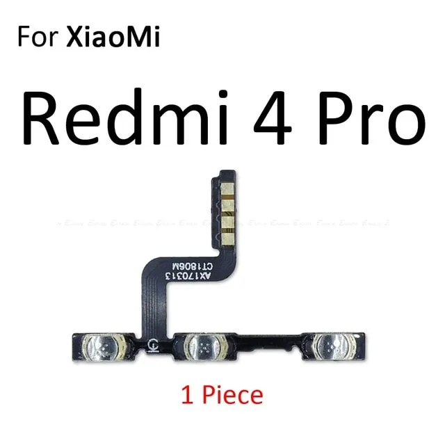 Volume Button Power Switch On Off Button Flex Cable For Xiaomi Redmi 3X 3S 4A Note 7 6 2 5A 6A 5 Plus 4 3 Pro 4X Global