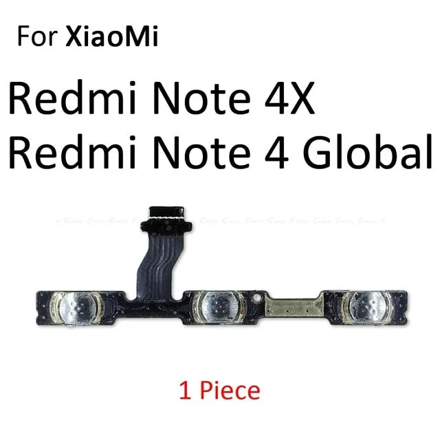 Volume Button Power Switch On Off Button Flex Cable For Xiaomi Redmi 3X 3S 4A Note 7 6 2 5A 6A 5 Plus 4 3 Pro 4X Global