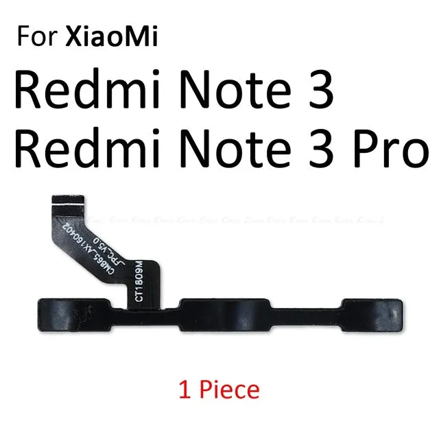 Volume Button Power Switch On Off Button Flex Cable For Xiaomi Redmi 3X 3S 4A Note 7 6 2 5A 6A 5 Plus 4 3 Pro 4X Global
