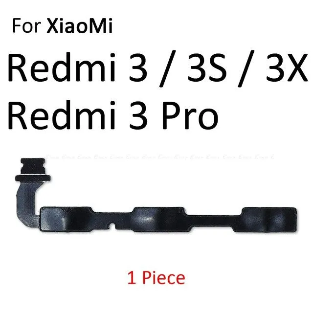 Volume Button Power Switch On Off Button Flex Cable For Xiaomi Redmi 3X 3S 4A Note 7 6 2 5A 6A 5 Plus 4 3 Pro 4X Global