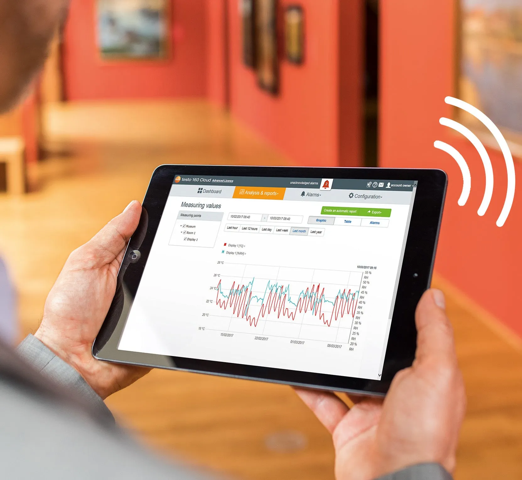 WiFi Data Logger for Indoor Air Quality, Testo 160 IAQ