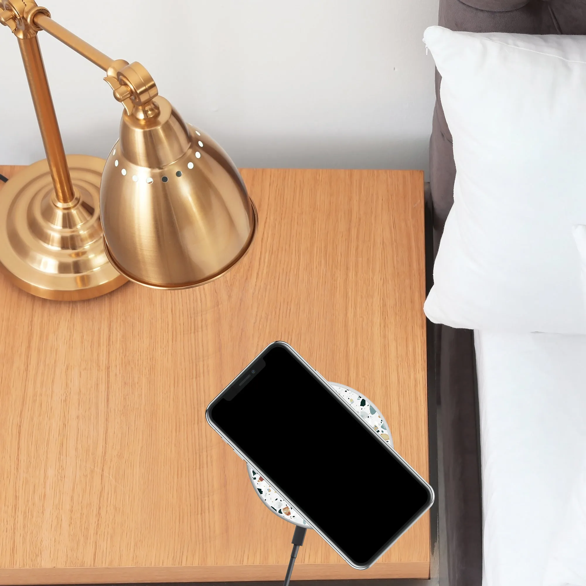 Wireless Charging Pad Wood