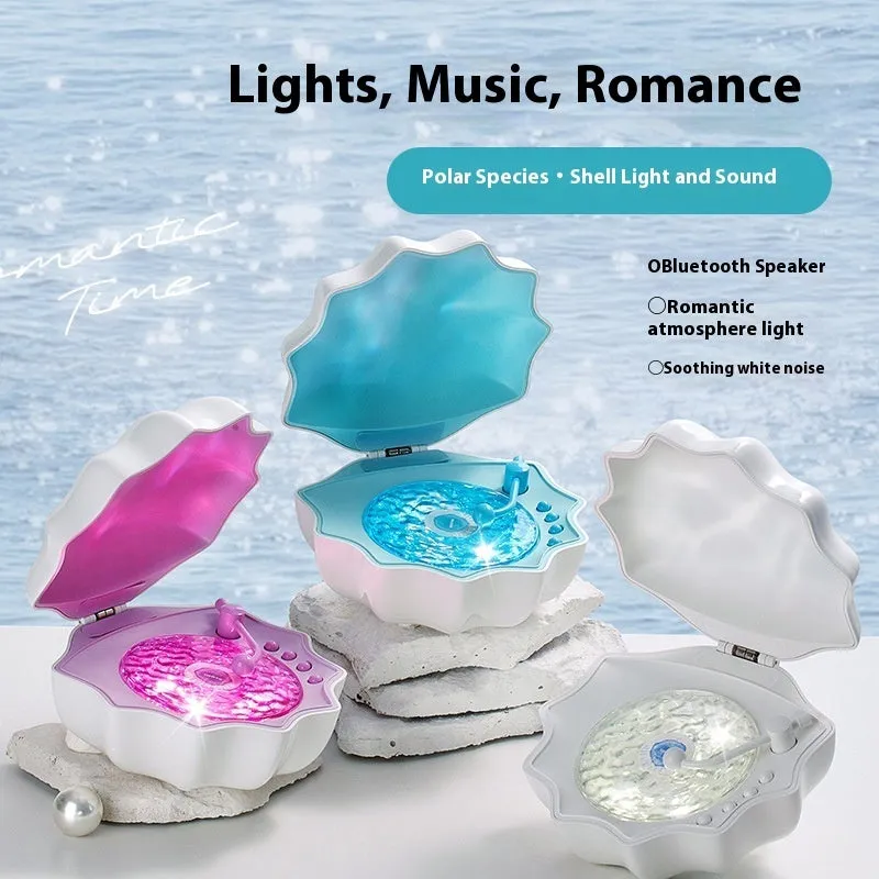 Wireless Mini Bluetooth Shell Speaker | Jelly Sea Light Stereo