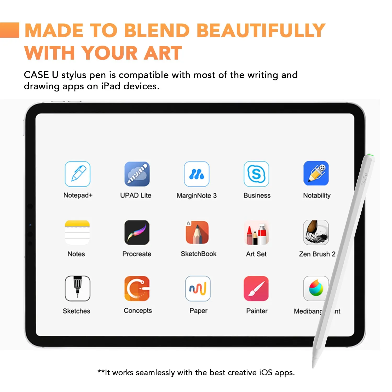 Wireless Stylus Pen for iPad with Palm Rejection