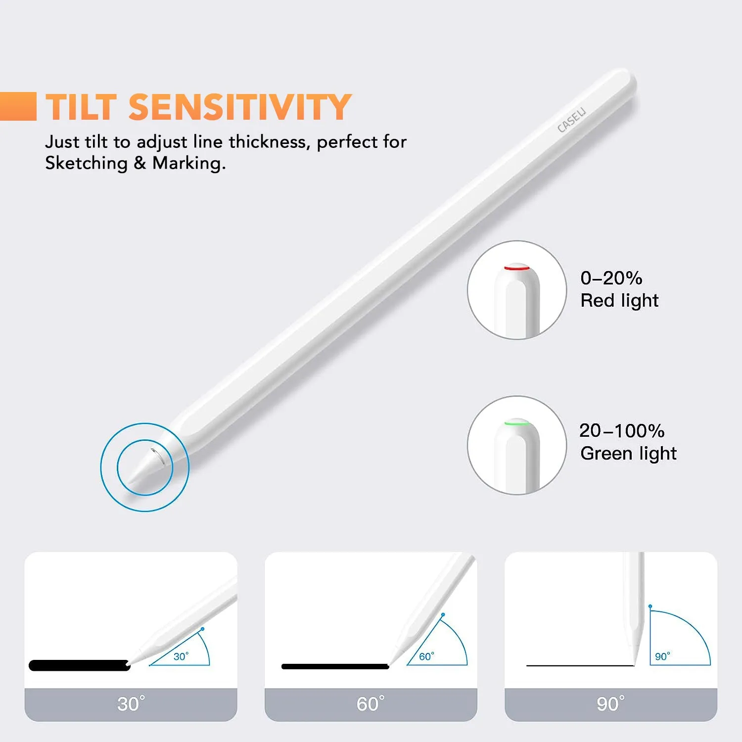 Wireless Stylus Pen for iPad with Palm Rejection