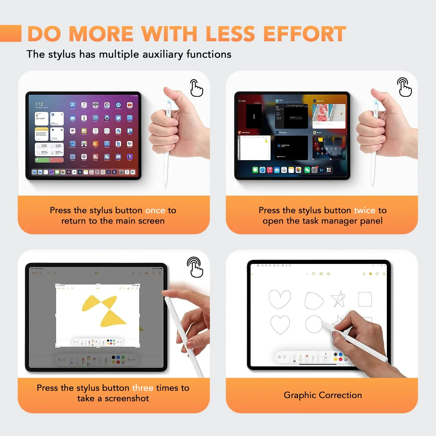 Wireless Stylus Pen for iPad with Palm Rejection