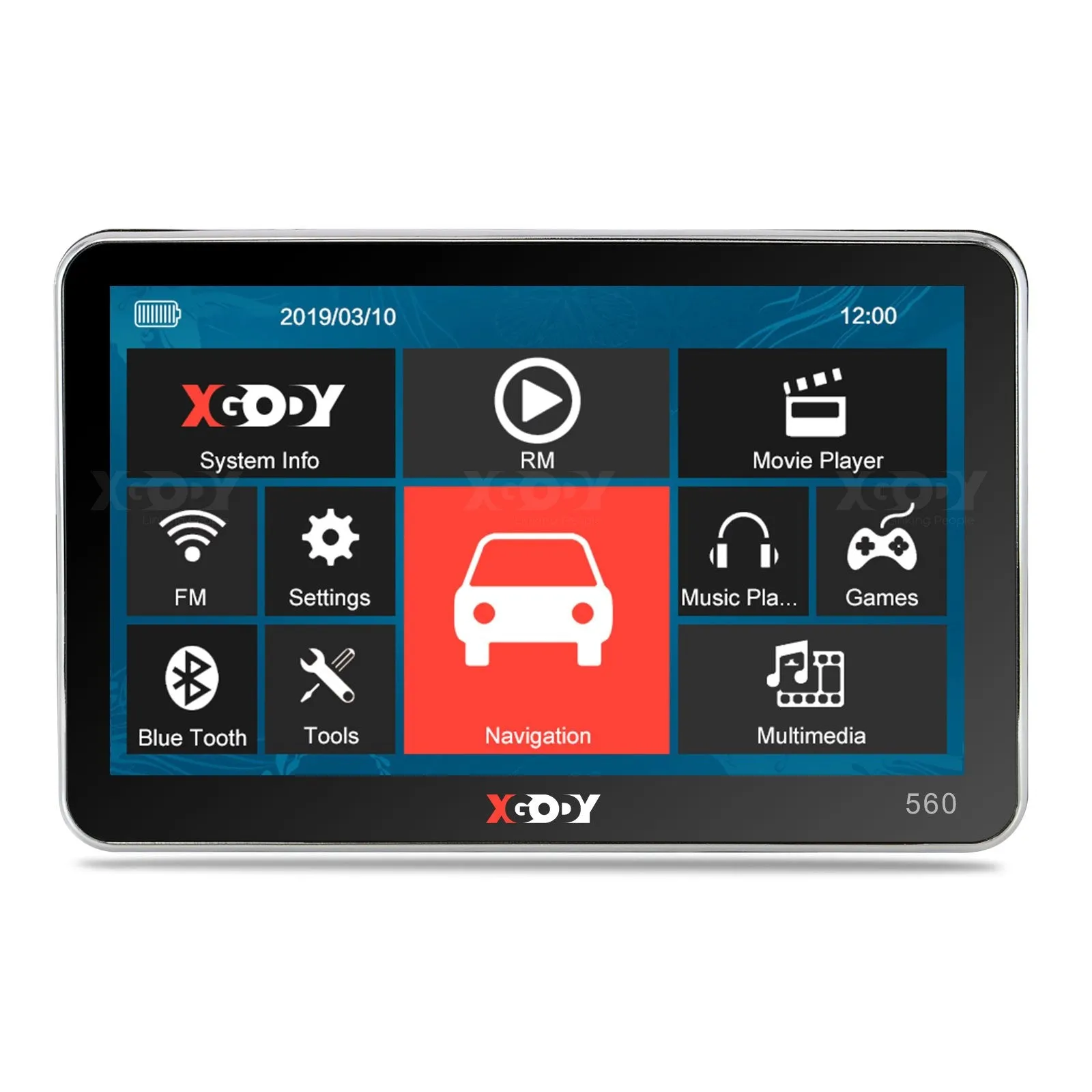 XGODY 560BT/560F 5'' GPS vehicle navigation device