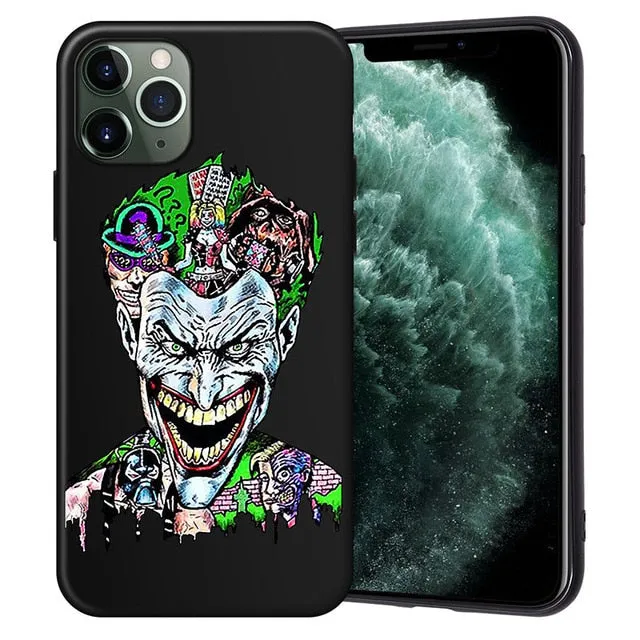 XIX for Funda iPhone 11 Pro Case 5 5S 6 6S 7 8 Plus X XS Max Tattoo Cartoon for Cover iPhone 7 Case Soft TPU for iPhone XR Case