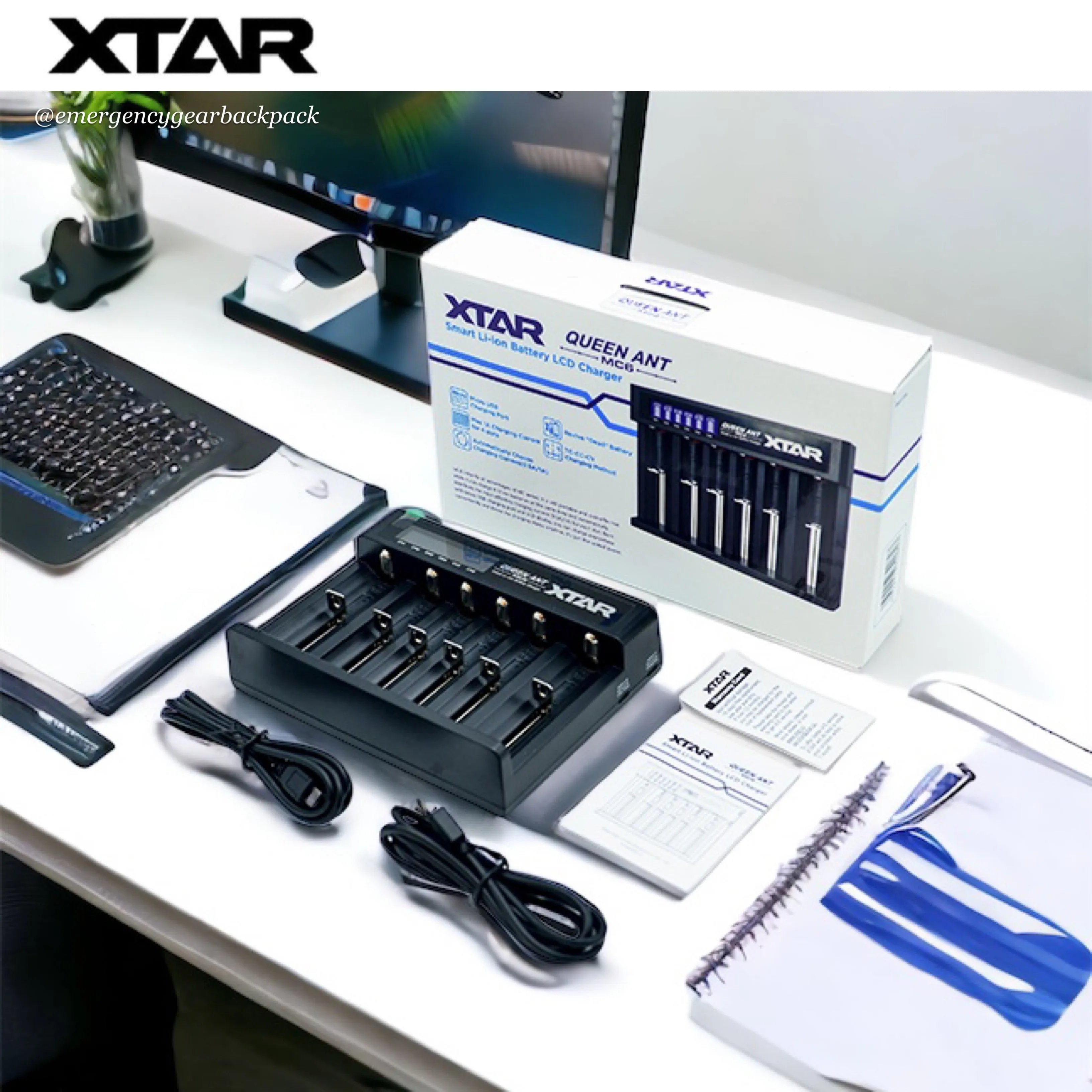 XTAR QUEEN ANT MC6 Li-ion 32650 Battery Charger
