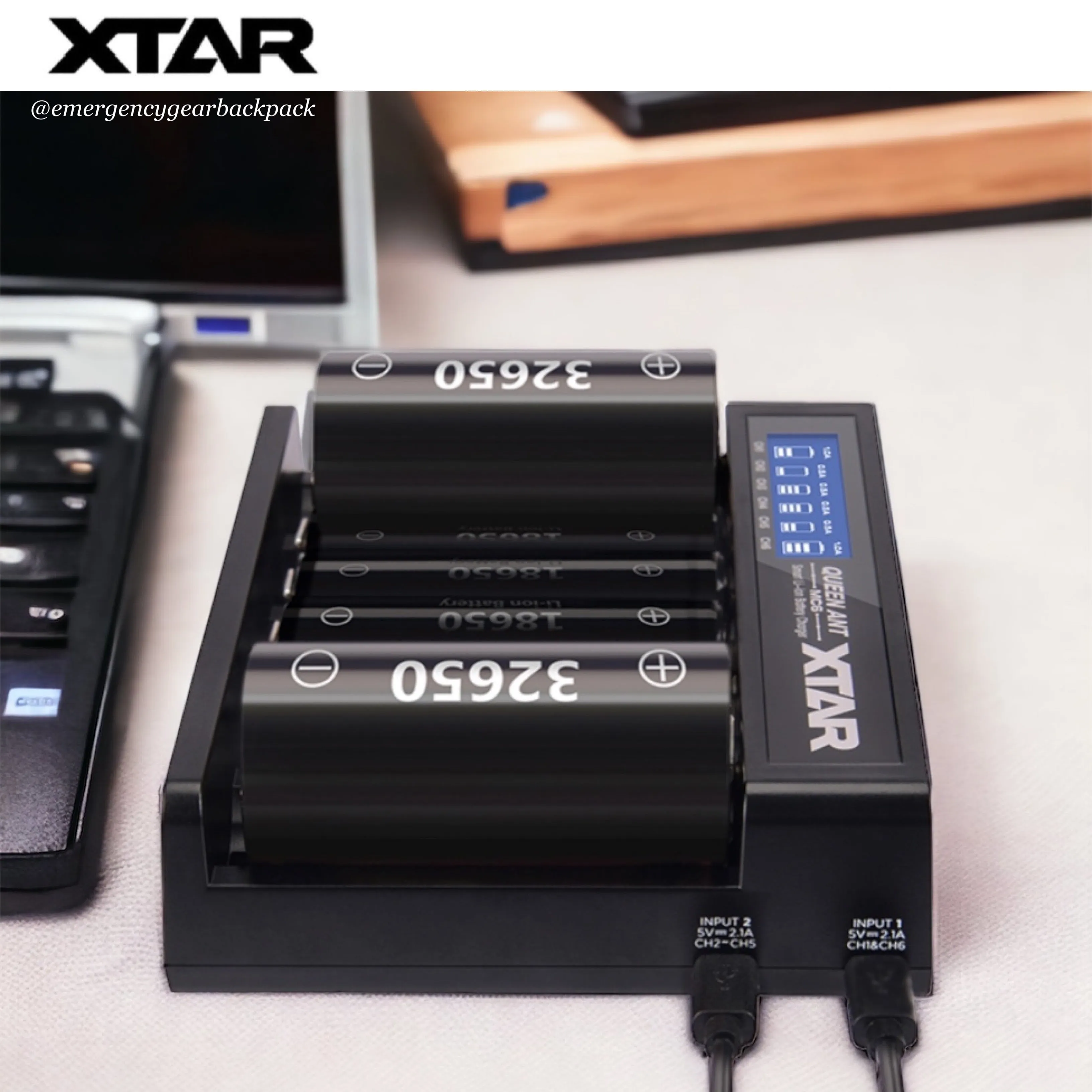 XTAR QUEEN ANT MC6 Li-ion 32650 Battery Charger