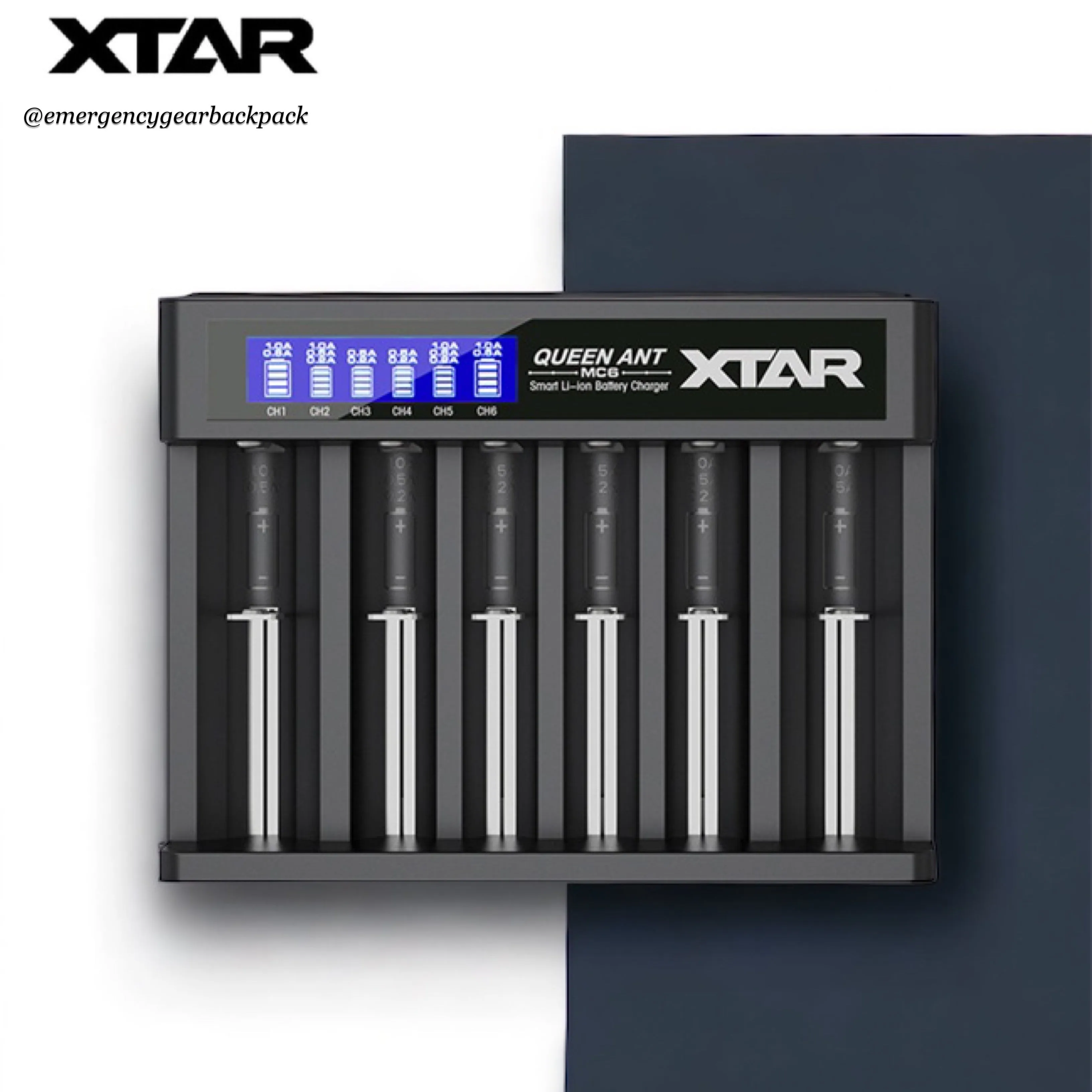 XTAR QUEEN ANT MC6 Li-ion 32650 Battery Charger
